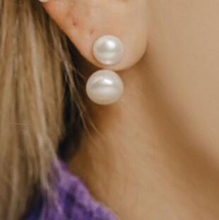 BRINCOS EM OURO AMARELO COM PEROLA