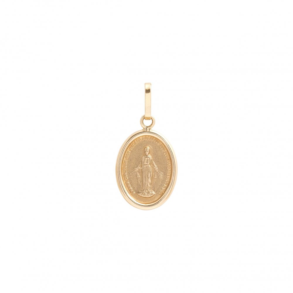 Pingente em ouro amarelo Nossa Senhora das Gracas