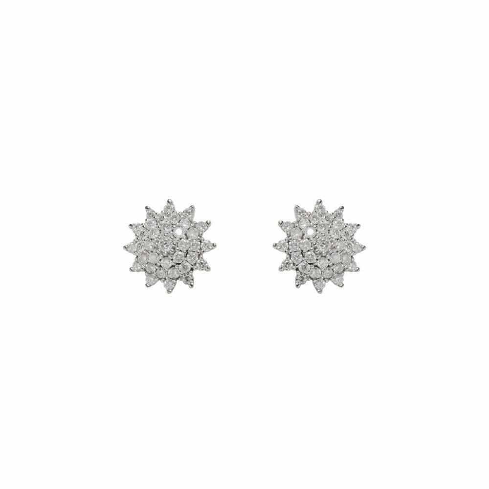 BRINCOS EM OURO AMARELO COM BRILHANTES 0,74 CTS